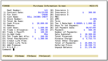 CDK Global Integration Screen Shot