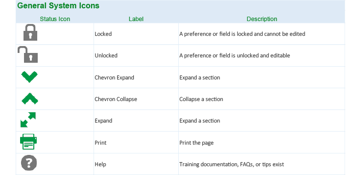 General System Icons