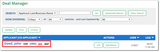 Box around imported application