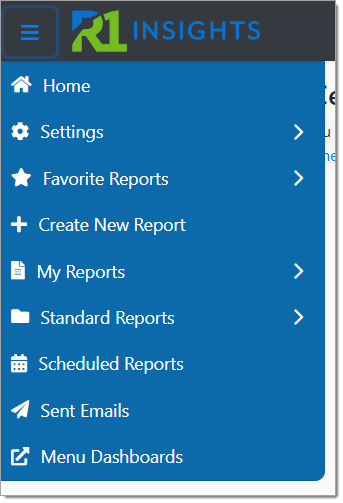 A cropped view of the expanded RouteOne insights menu.