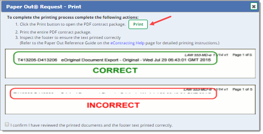 Information about printing paper contract